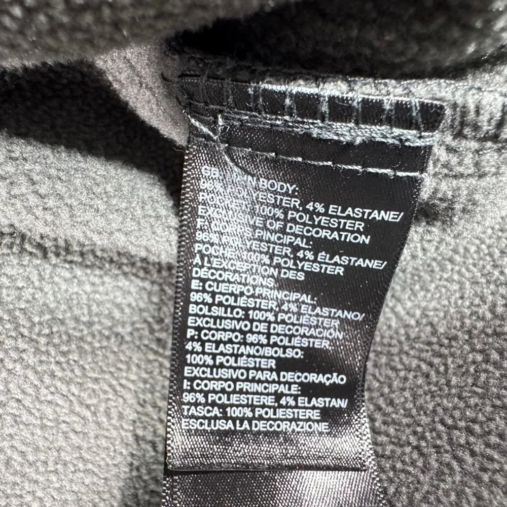 The North Face Sweater Mens Medium Gray Gordon Lyons Quarter Zip Fleece Pullover